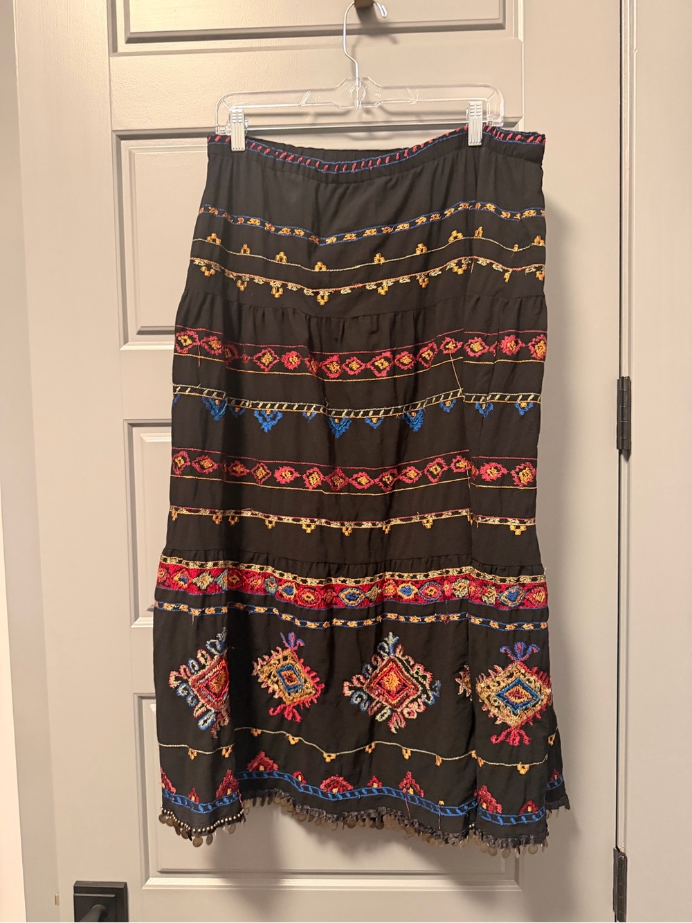 Chico’s Size 2 Boho Gypsy Maxi Skirt LARGE